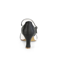 Carregar imagem no visualizador da galeria, Tacones Pin Up Couture FLAPPER-25 Negro Blanco Pu
