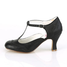 Cargar imagen en el visor de la galería, Tacones Pin Up Couture FLAPPER-26 Negro Pu
