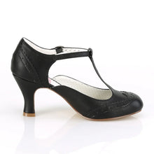 Cargar imagen en el visor de la galería, Tacones Pin Up Couture FLAPPER-26 Negro Pu
