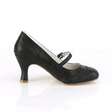 Cargar imagen en el visor de la galería, Tacones Pin Up Couture FLAPPER-32 Negro Piel Sintética
