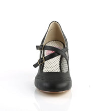 Cargar imagen en el visor de la galería, Tacones Pin Up Couture FLAPPER-35 Negro Piel Sintética
