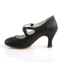 Cargar imagen en el visor de la galería, Tacones Pin Up Couture FLAPPER-35 Negro Piel Sintética
