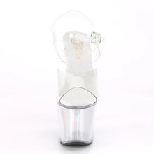Load image into Gallery viewer, Tacones Pleaser FLASHDANCE-708SCH Transparente Plata Hologram

