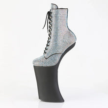 Carregar imagem no visualizador da galeria, Tacones Pleaser FORBIDDEN-1020RS Plata Negro Mate

