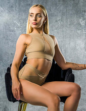 Load image into Gallery viewer, Top deportivo Rachel Mesh Dragonfly - nude / nude mesh
