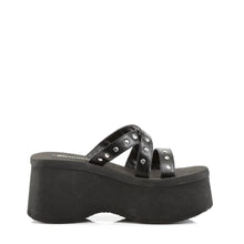 Cargar imagen en el visor de la galería, Sandalias Demonia FUNN-19 Negro Piel vegana
