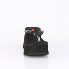 Cargar imagen en el visor de la galería, Zapatos con plataforma Demonia FUNN-35 - Negro piel vegana
