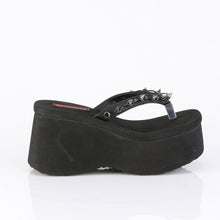 Cargar imagen en el visor de la galería, Zapatos con plataforma Demonia FUNN-35 - Negro piel vegana
