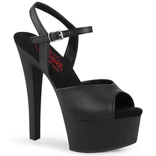Cargar imagen en el visor de la galería, Tacones Pleaser GLEAM-609 Negro Piel Sintética
