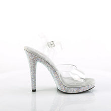 Load image into Gallery viewer, Tacones Fabulicious GLORY-508DM Transparente Plata
