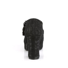 Load image into Gallery viewer, Zapatos con plataforma Demonia GOTHIKA-09 Negro Satin-Lace

