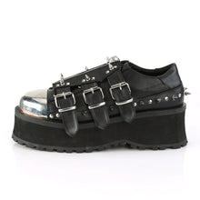 Carregar imagem no visualizador da galeria, Zapatos con plataforma Demonia GRAVEDIGGER-03 Negro Piel vegana
