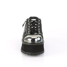 Load image into Gallery viewer, Zapatos con plataforma Demonia GRAVEDIGGER-04 Negro Piel vegana
