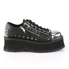 Load image into Gallery viewer, Zapatos con plataforma Demonia GRAVEDIGGER-04 Negro Piel vegana
