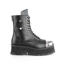 Carregar imagem no visualizador da galeria, Zapatos con plataforma Demonia GRAVEDIGGER-10 Negro Piel vegana
