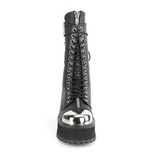 Cargar imagen en el visor de la galería, Zapatos con plataforma Demonia GRAVEDIGGER-14 Negro Piel vegana
