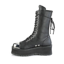 Cargar imagen en el visor de la galería, Zapatos con plataforma Demonia GRAVEDIGGER-14 Negro Piel vegana
