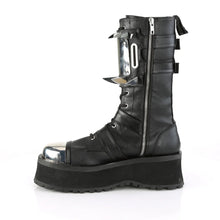 Carregar imagem no visualizador da galeria, Zapatos con plataforma Demonia GRAVEDIGGER-250 Negro Piel vegana
