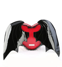 Carregar imagem no visualizador da galeria, Calzado Demonia HB-214 Negro-Rojo Charol
