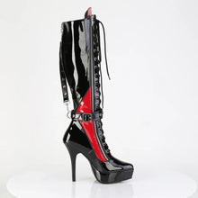 Cargar imagen en el visor de la galería, Botas Devious INDULGE-2028 Negro Rojo Charol
