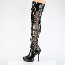 Cargar imagen en el visor de la galería, Botas Devious INDULGE-3026 Negro Charol

