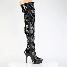 Cargar imagen en el visor de la galería, Botas Devious INDULGE-3026 Negro Charol
