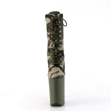 Cargar imagen en el visor de la galería, Tacones Pleaser INFINITY-1020CAMO Verde Camo Fabric

