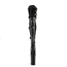 Cargar imagen en el visor de la galería, Tacones Pleaser INFINITY-3028 Negro Stretch Charol
