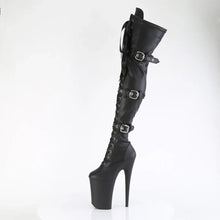 Load image into Gallery viewer, Tacones Pleaser INFINITY-3028 Negro Str Faux

