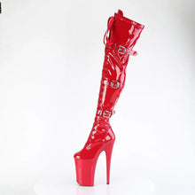 Cargar imagen en el visor de la galería, Tacones Pleaser INFINITY-3028 Rojo Str Charol

