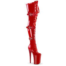 Cargar imagen en el visor de la galería, Tacones Pleaser INFINITY-3028 Rojo Str Charol
