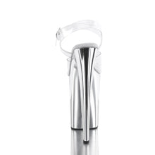 Cargar imagen en el visor de la galería, Tacones Pleaser INFINITY-908 - Transparente / Cromo plata
