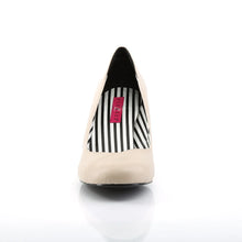 Cargar imagen en el visor de la galería, Tacones Pleaser Pink Label JENNA-01 Crema Piel Sintética
