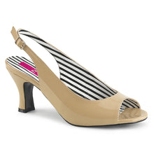 Carregar imagem no visualizador da galeria, Tacones Pleaser Pink Label JENNA-02 Crema Charol
