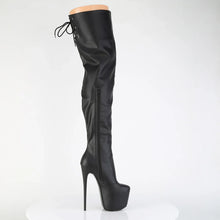 Cargar imagen en el visor de la galería, Tacones Pleaser JUBILANT-3007 Negro Str. Piel
