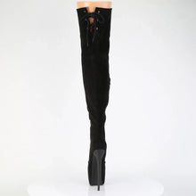 Cargar imagen en el visor de la galería, Tacones Pleaser JUBILANT-3007FS Negro Faux Suede
