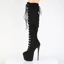 Cargar imagen en el visor de la galería, Tacones Pleaser JUBILANT-3012FS Negro Faux Suede
