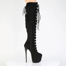 Cargar imagen en el visor de la galería, Tacones Pleaser JUBILANT-3012FS Negro Faux Suede
