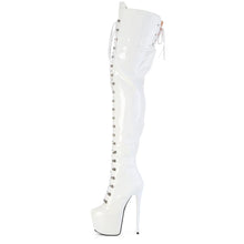 Cargar imagen en el visor de la galería, Tacones Pleaser JUBILANT-4012 Blanco Str. Charol
