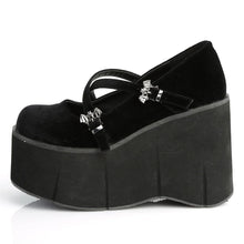 Carregar imagem no visualizador da galeria, Zapatos con plataforma Demonia KERA-10 Negro Velvet
