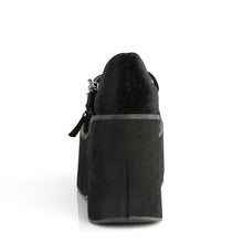 Carregar imagem no visualizador da galeria, Zapatos con plataforma Demonia KERA-10 Negro Velvet
