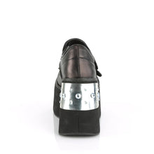 Cargar imagen en el visor de la galería, Zapatos con plataforma Demonia KERA-13 Negro-Pewter Piel vegana
