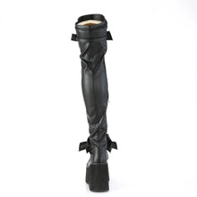 Cargar imagen en el visor de la galería, Botas (Over the Knee) Demonia KERA-303 Negro Stretch Piel vegana
