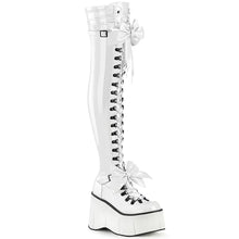 Carregar imagem no visualizador da galeria, Botas (Over the Knee) Demonia KERA-303 Blanco Stretch Charol
