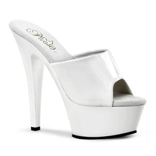 Load image into Gallery viewer, Tacones Pleaser KISS-201 Blanco Charol
