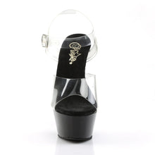 Cargar imagen en el visor de la galería, Tacones Pleaser KISS-208 Transparente Negro
