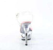Load image into Gallery viewer, Tacones Pleaser KISS-208 Transparente B. Rosa
