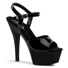Cargar imagen en el visor de la galería, Tacones Pleaser KISS-209 Negro Charol
