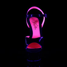 Load image into Gallery viewer, Tacones Pleaser KISS-209TT Negro Charol Neon
