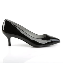 Cargar imagen en el visor de la galería, Tacones Pleaser Pink Label KITTEN-01 Negro Charol
